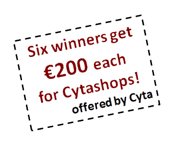 Siz winners get €200 each for Cytashops